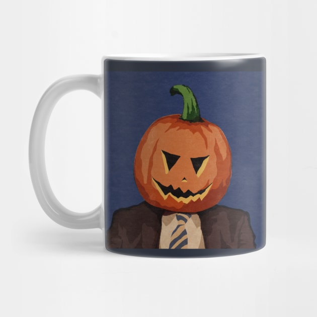 Pumpkin Head Dwight Shrute by StrayArte